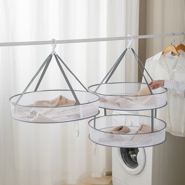 Klädertorkning nätfickor strumpor basktorkande underkläder tröja Small single layer 48cm