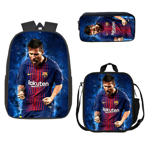 Fotbolls-VM studentryggsäck Messi-väska söt datorväska style6 1 set