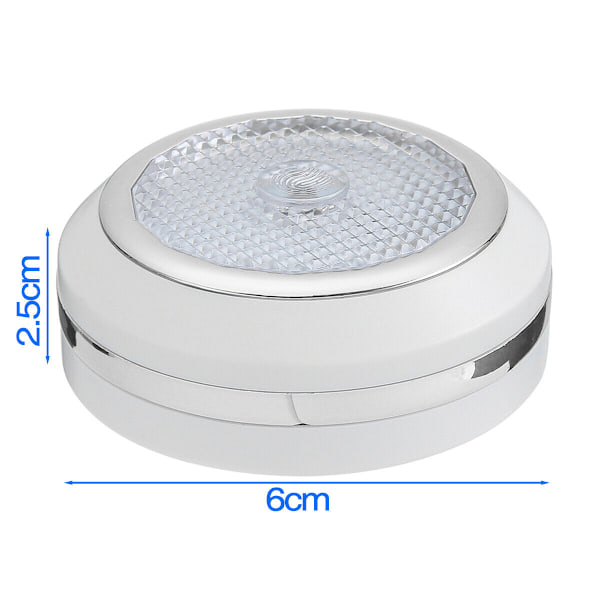 6st RGB LED underskåpsbelysning Dimbar Puck Closet Remote Colorful