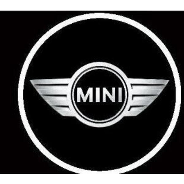 2PCS Emblem LOGO Projector Car Door Welcome Light For Benz Audi MINI(Random no loop/have loop)