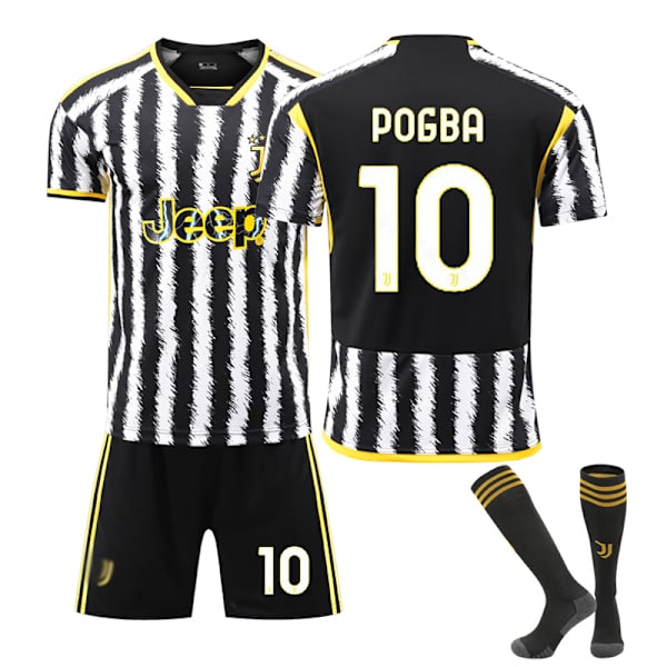 24 Juventus Home Correct fotbollströja för vuxna barn NO.10with socks M