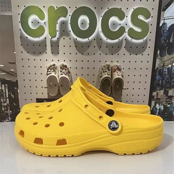 Strandsandaler tofflor cr oos par sandaler föräldrabarn tofflor yellow 37#CrocsM5