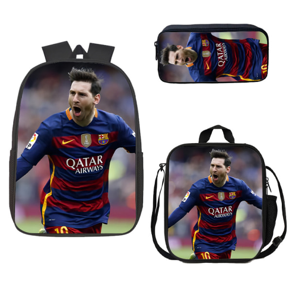 Fotbolls-VM studentryggsäck Messi-väska söt datorväska style5 1 set