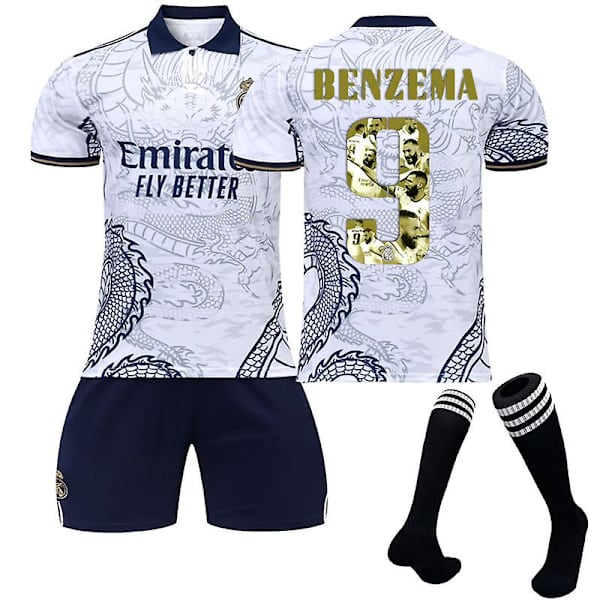 Golden Globe-vinnare #9 Benzema Special Edition fotbollsuniform style1 16