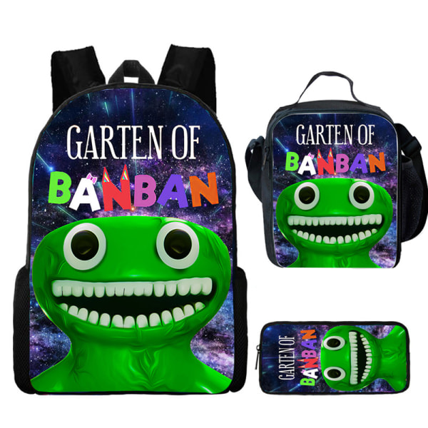Garden of Banban måltidsväska Tredelad studentdatorryggsäck style1 Three Piece Set