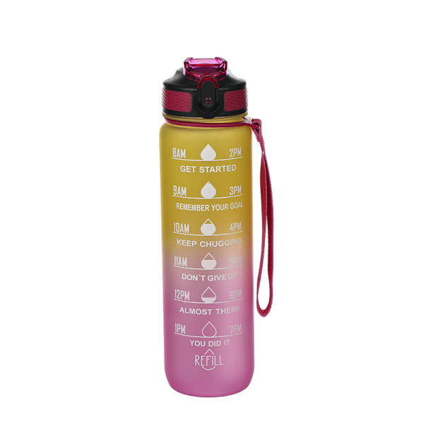Vattenflaska Sport Drickskopp Plast Vattenkopp 1000ML 9 1000ml
