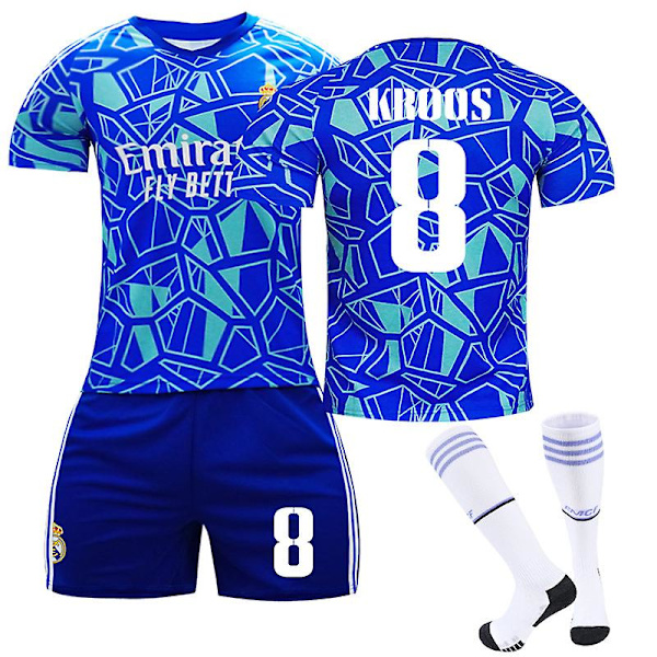 22/23 Real Madrid Goalkeeper Edition Fotbollströja Set KROOS 8 M
