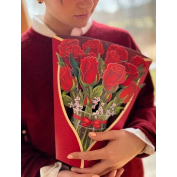 Mors dag gåva pop up blombukett gratulationskort barn gåva 4