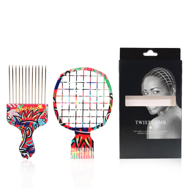 Curling comb styling steel needle insertion comb twistedpickhair