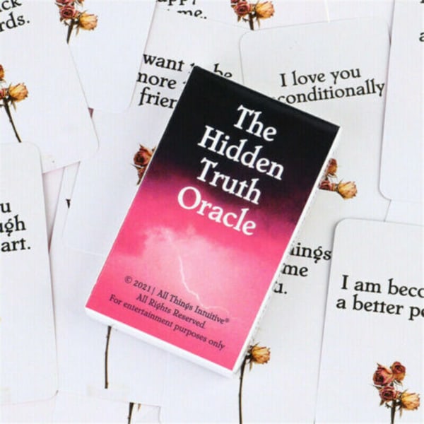 The Hidden Truth Oracle Cards Tarotkort för partybrädspel Pink