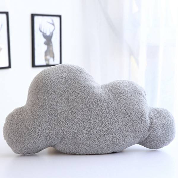 moln Docka Plyschleksak Barn Docka Kudde Födelsedagspresent grey cloud 25*13cm