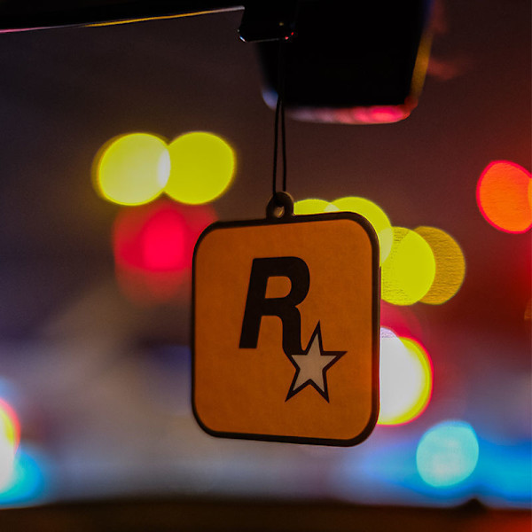 Högklassig R-stjärnig parfym GTA trendig bilhängande doftskiva orange Lemon flavored