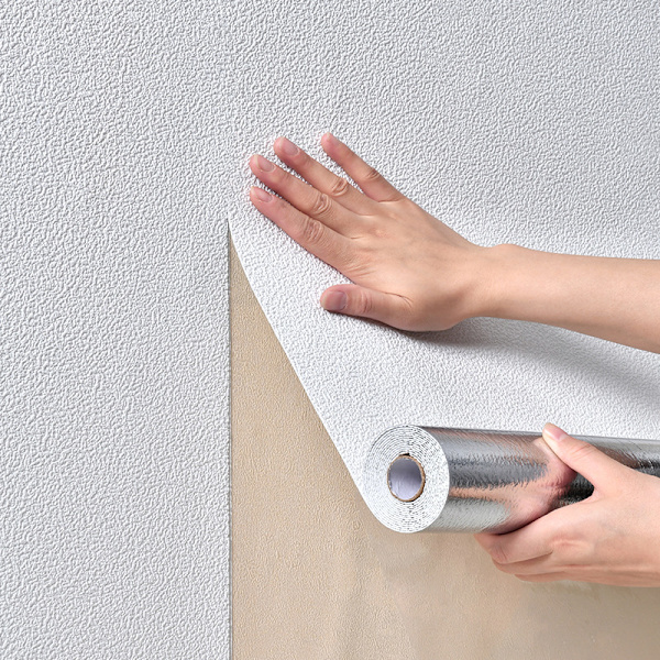 Kiselgur lertapet självhäftande vattentät fuktsäker Diatom mud white 280x50cm