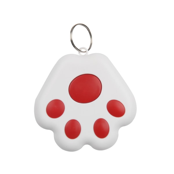 Pet Dog GPS Tracker Anti-Lost Alarm Trådlös Bluetooth nyckelring red 1pcs