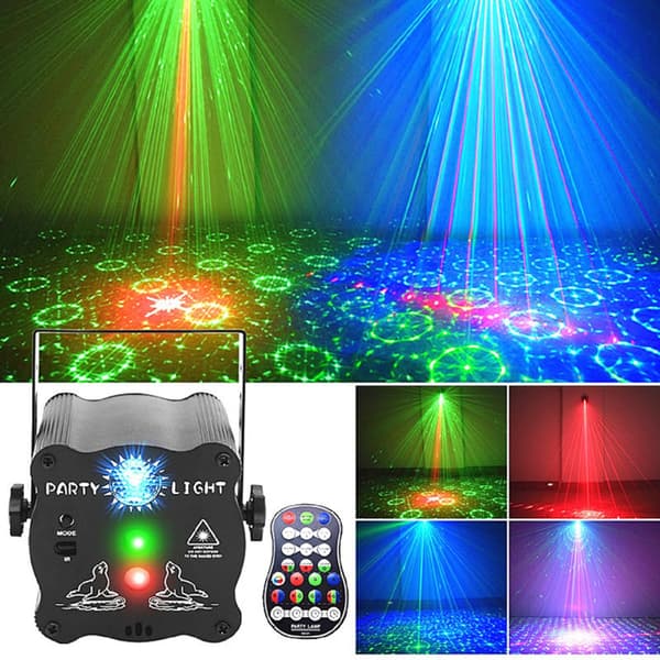DJ röststyrd blixt stjärnhimmel projektion ljus atmosfär USB plug-in model 8W