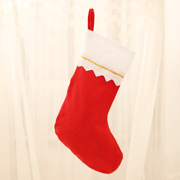 Julstrumpor Julklappsväska Personligt kreativt hänge Red and white