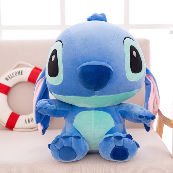 Stitch och Angie par plysch docka stor storlek Blue 45cm