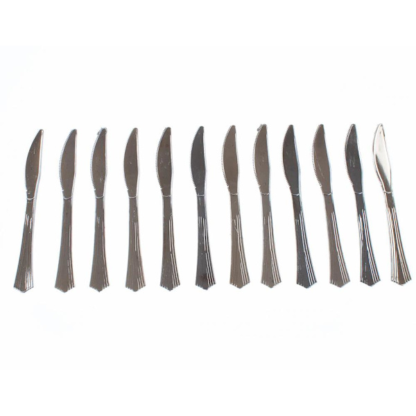 Engångsbestick Kniv Silver 12-pack