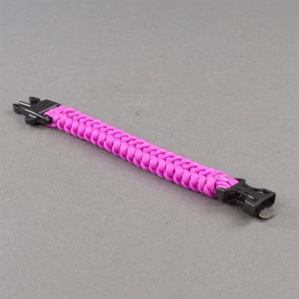 Armband Paracord med tändstål, Rosa