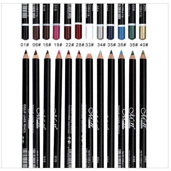 12 stk Eyeliner Lipliner øjenblyant læbeblyant makeup Multicolor