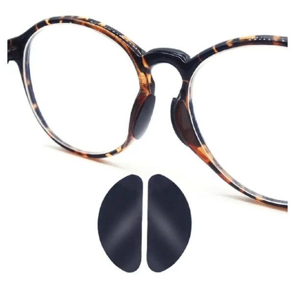 10 par Næsebeskyttelse til briller silikone Black 10par - Svart