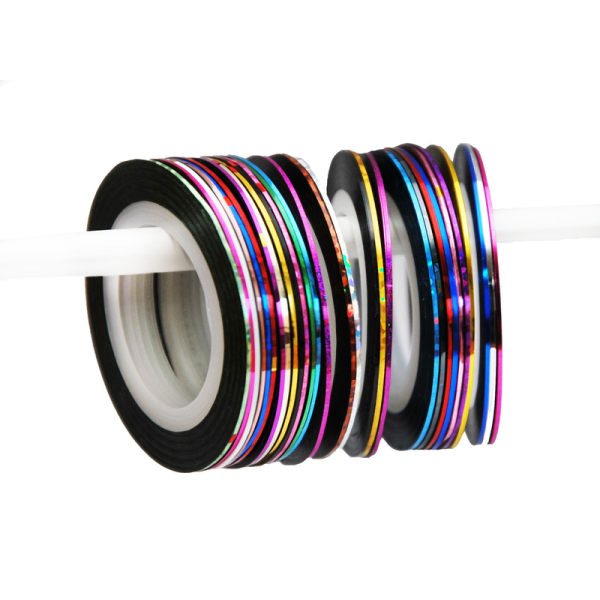10 kpl rullaa nailtape nail art Stripes Multicolor