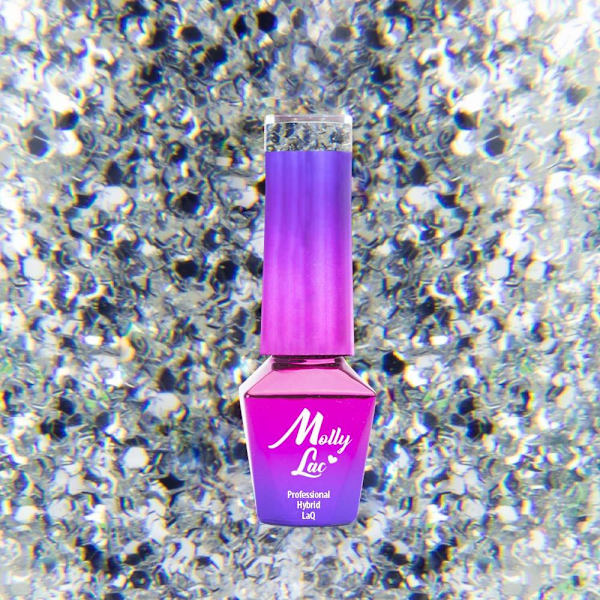 Mollylac - Gellack - Queen Of Life - Nr30 - 5g UV-gel/LED Silver