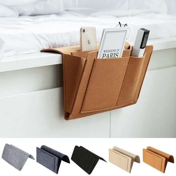 Pouch Bed - Filt opbevaringstaske til dit hjem Brown