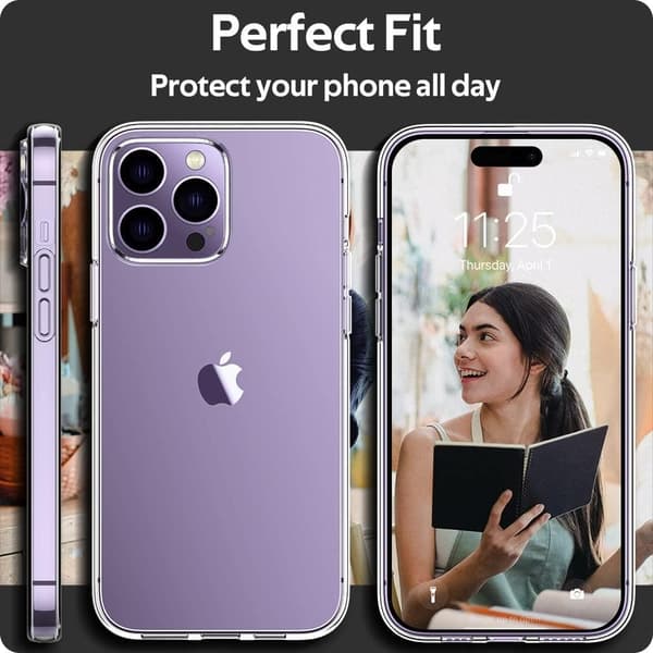2-pack iPhone 15 Pro - Silikoni TPU - Ohut Transparent Iphone 15 Pro