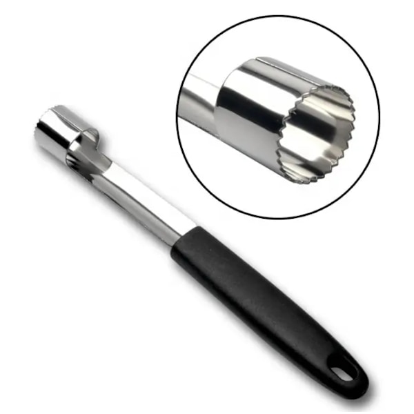 Apple Corer i rustfritt stål - Enkel og effektiv fjerning av kjerner Silver