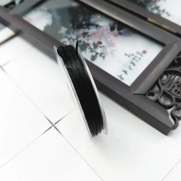 Elastinen kuitulanka korujen valmistukseen 0,8 mm Black