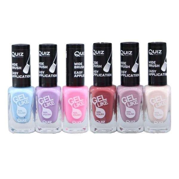 6st nagellack, nail polish - Set  - multifärg