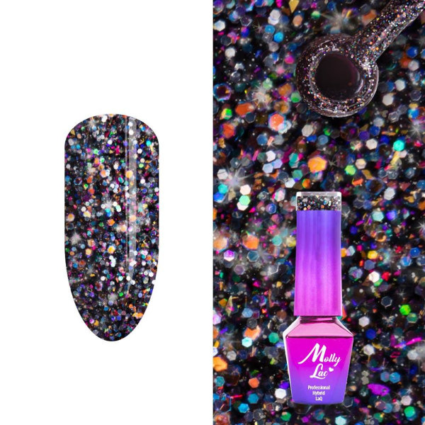 Mollylac - Gel polish - Spotlight - Nr637 - 5g UV gel/LED Multicolor