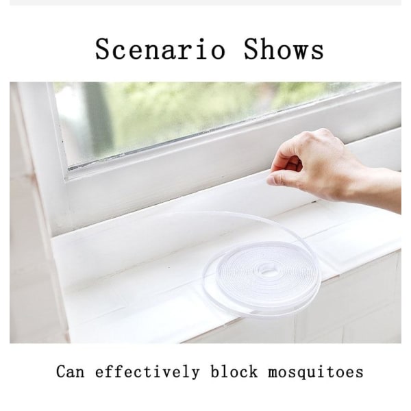 Myggnät / Insektsnät till fönster - 130x150cm - Klippbar Vit