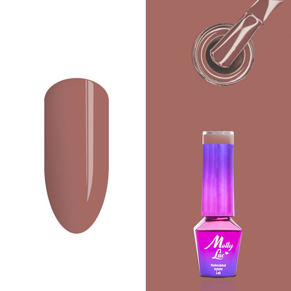 Mollylac - Geelilakka - Herkkä nainen - Nr60 - 5g UV geeli/LED Brown