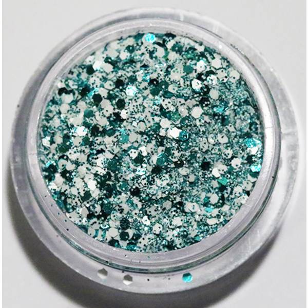 Nagelglitter - Mix - White sea - 8ml - Glitter