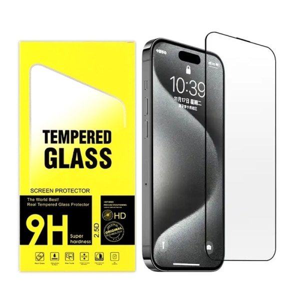 2-pack skjermbeskytter Herdet glass - iPhone 15 Pro Max Transparent