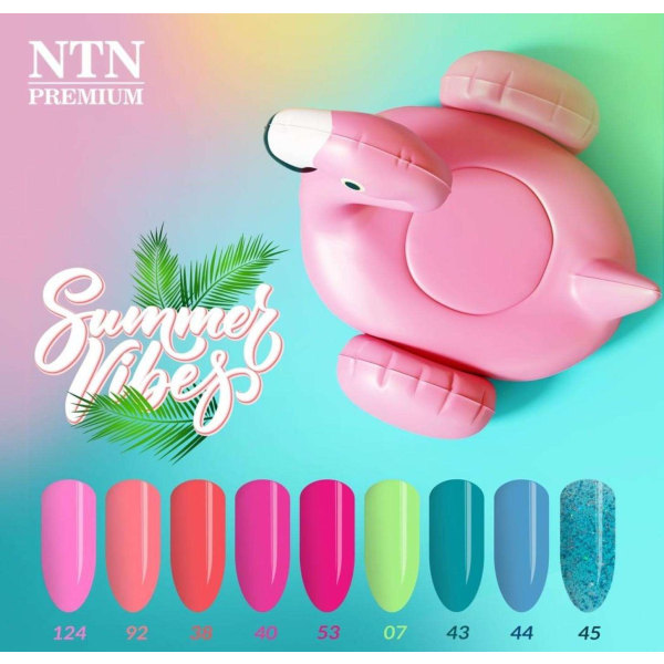 9-pakning - NTN Premium - Summer Vibes - Gellack - Hybrid Multicolor