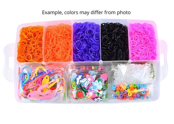Mega kit Loom Bands - 4500 kpl tarvikkeineen Multicolor