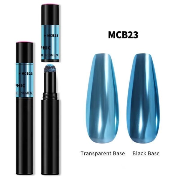 Mirror powder pen - Chrome pigment - 18 olika färger - MCB01
