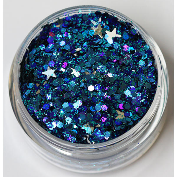 Nagelglitter - Mix - Frozen - 8ml - Glitter Blå