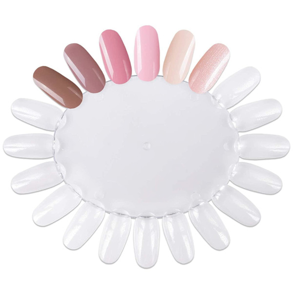 1st Oval provkarta / display med tippar i plexi Transparent