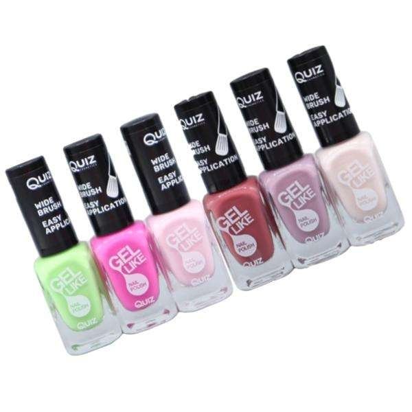 6st nagellack, nail polish - Set  - multifärg