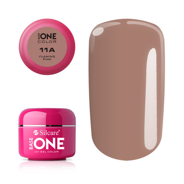 Base one - Color -  Flaming pink 5g UV-gel Rosa