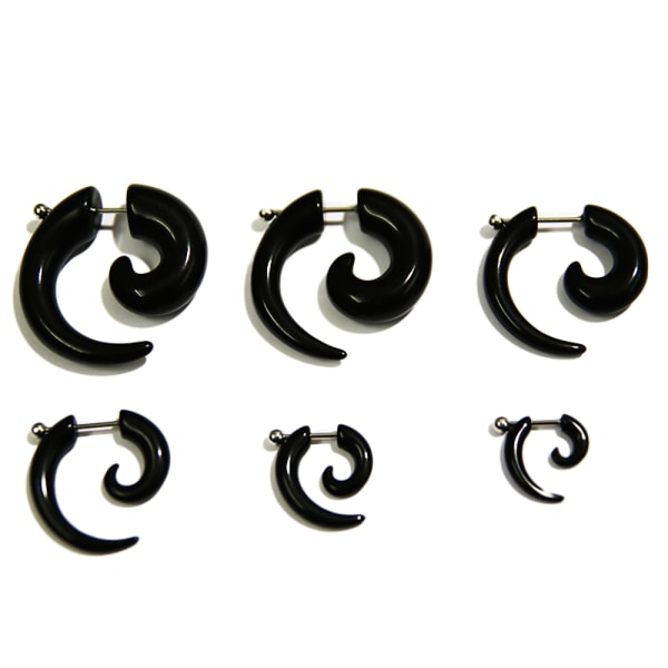 Fake expander sort - nr.6. 3 mm Black nr6. 3mm