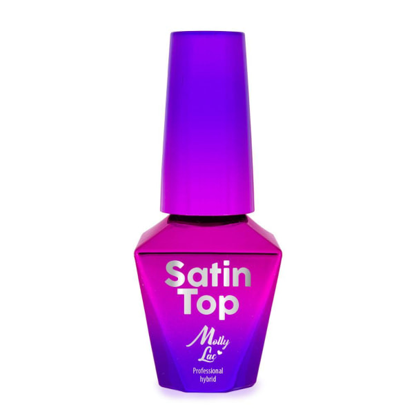 Topplack - Top coat - Satin matte - 10ml - UV-gel/LED - Mollylac Transparent