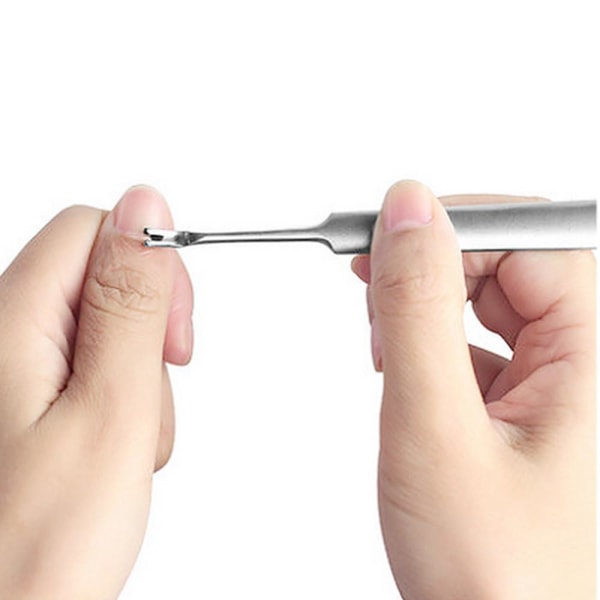 Cuticle trimmere rustfri - Nail line trimmer Silver
