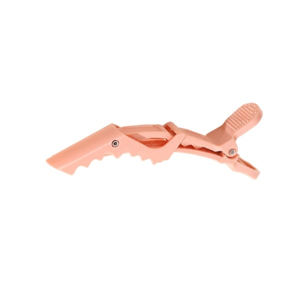 6 hiusklipsiä Crocodile Clip kampaamoklipsiä Light pink