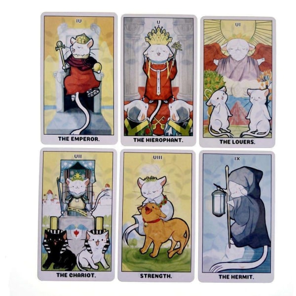 Tarot Deck for begyndere - Retro Family Party Board Game Multicolor