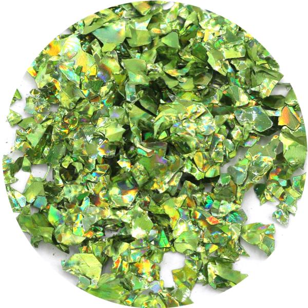 Nail Glitter - Flakes / Mylar - Grønn - 8ml - Glitter Green